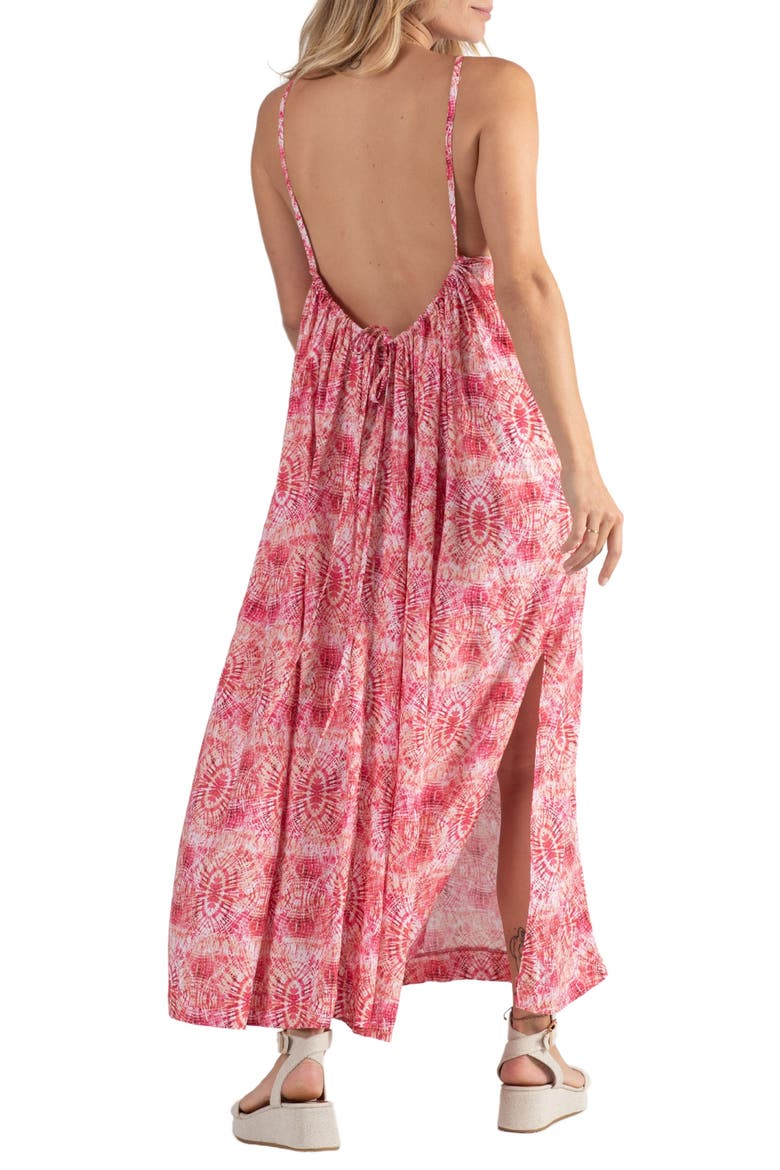 Soleil Maternity/Nursing Sundress, Alternate, color, CORAL