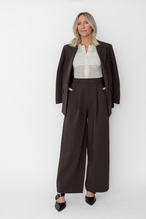 West Of Laurence Blazer In Brown