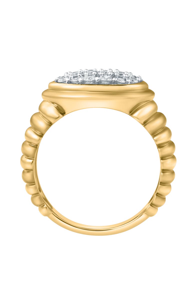 LuvMyJewelry Celeste 0.6 Ct 14K Gold Puff Diamond Ring, Alternate, color, 14K Yellow Gold