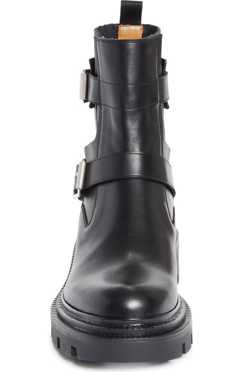 Christian Louboutin Oxybootie College Lugged Engineer Boot, Alternate, color, Black