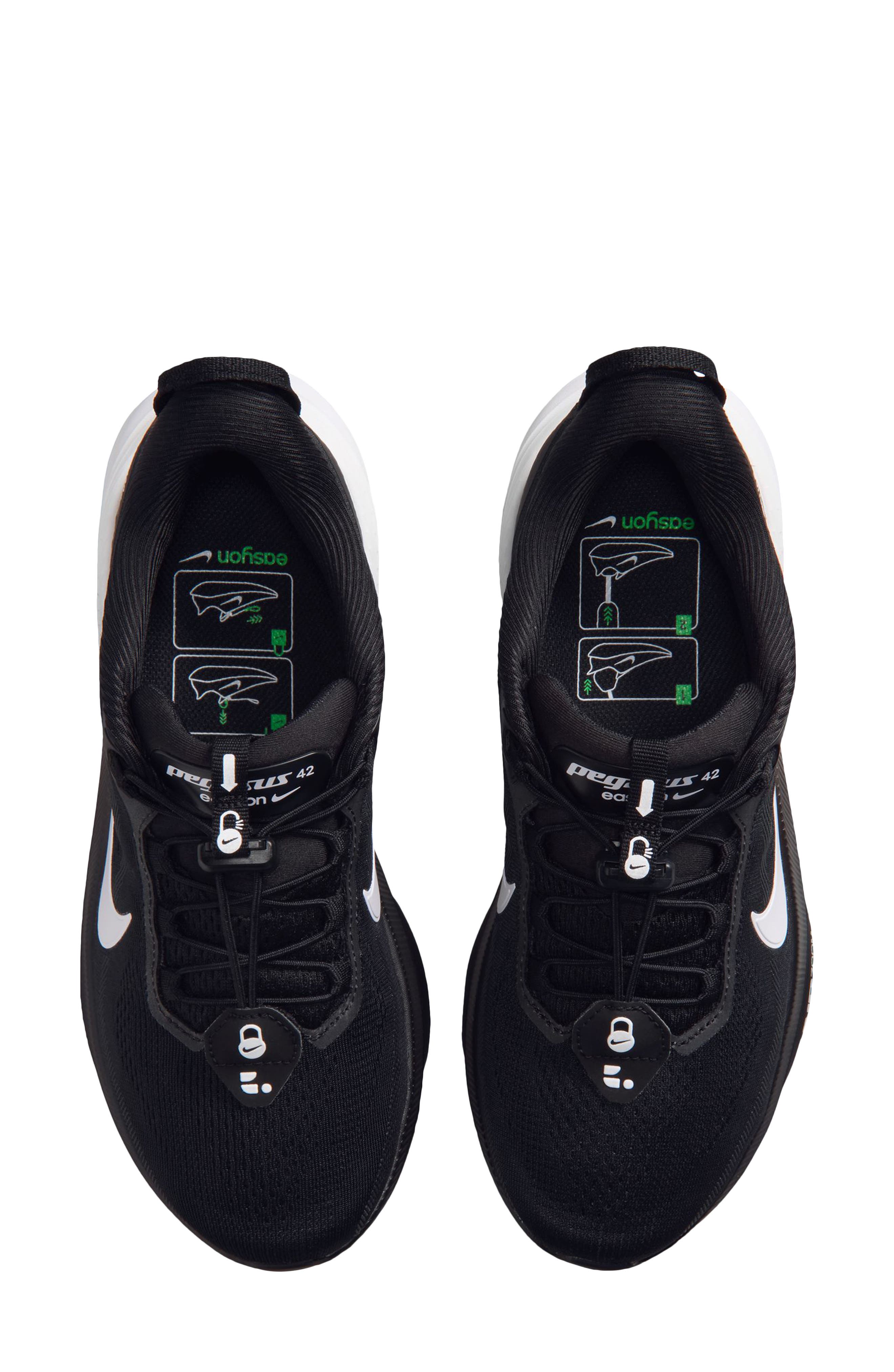 Pegasus 42 Sneaker, Alternate, color, BLACK/ WHITE-SMOKE GREY