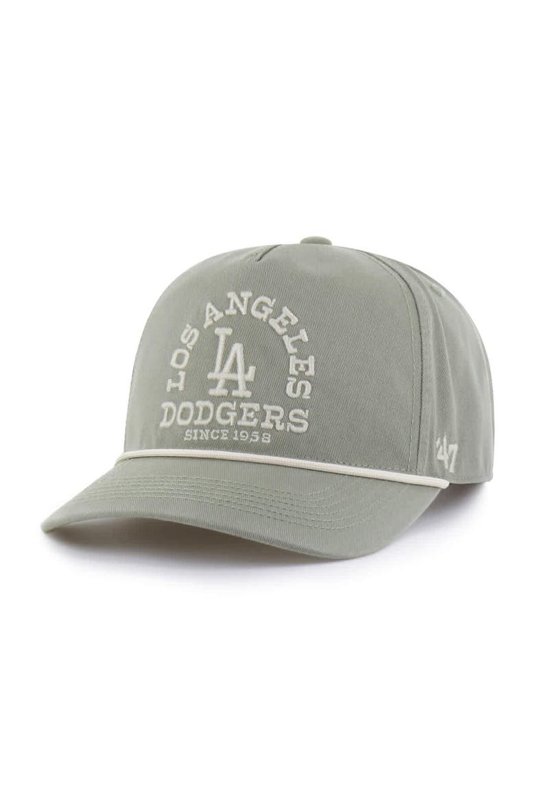 Men's '47  Olive Los Angeles Dodgers Canyon Ranchero Hitch Adjustable Hat, Main, color, Olive