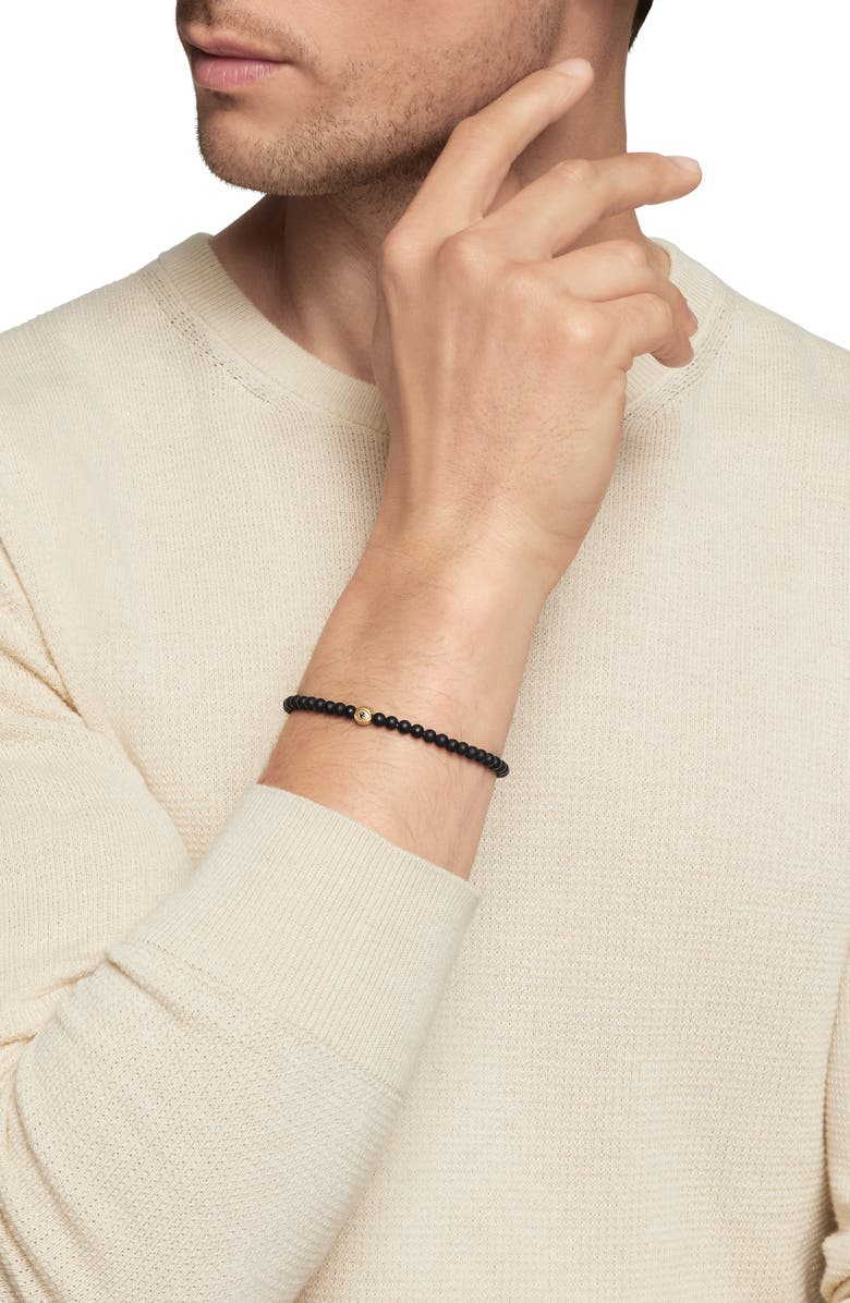 David Yurman Men's Evil Eye Beaded Bracelet, Alternate, color, 