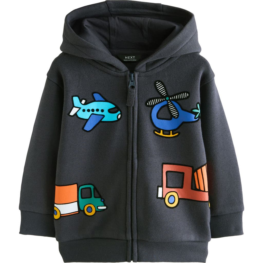 Next Kids' Transport Zip Hoodie In Black