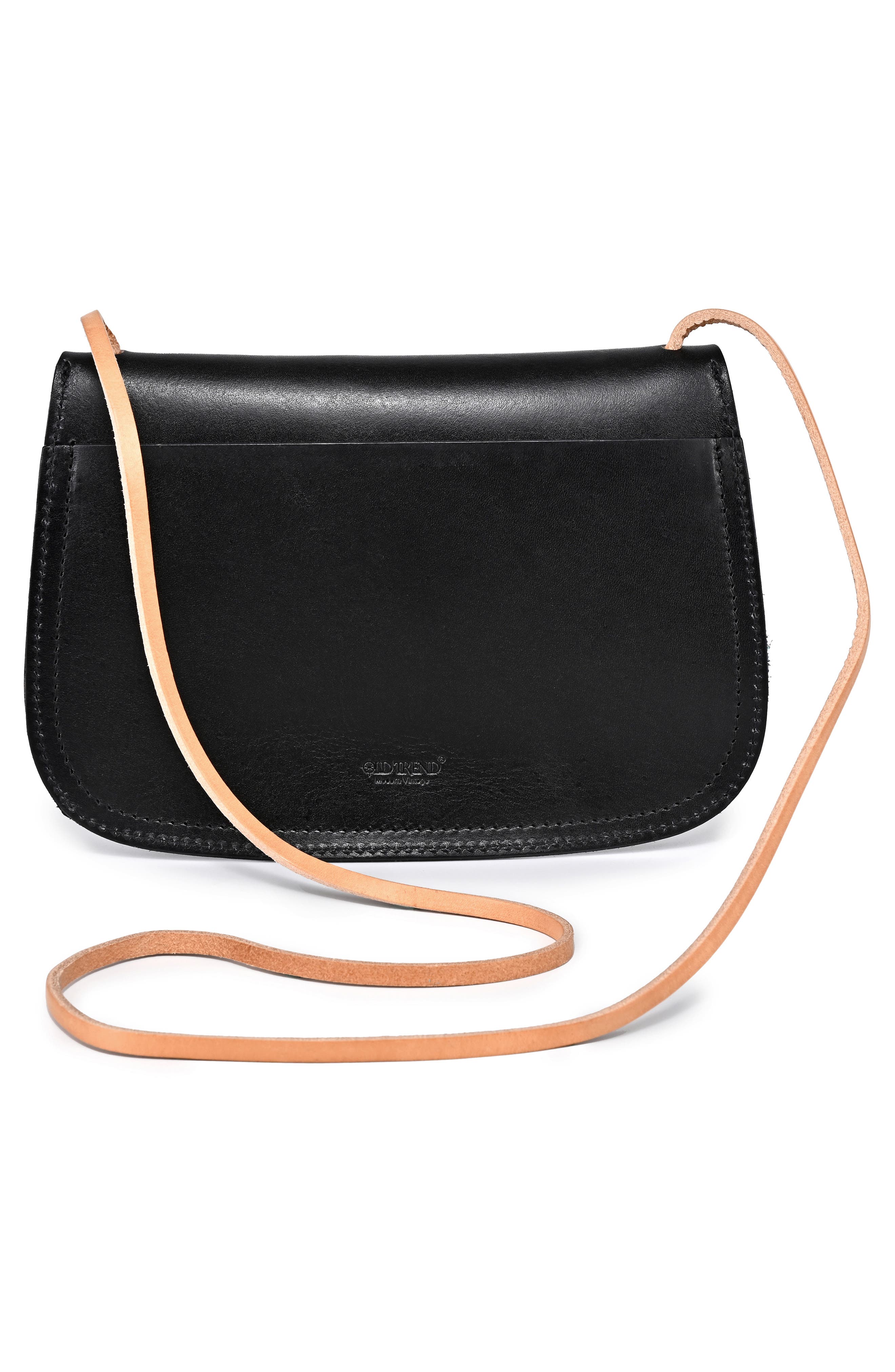OLD TREND Ada Leather Crossbody Bag, Alternate, color, Black