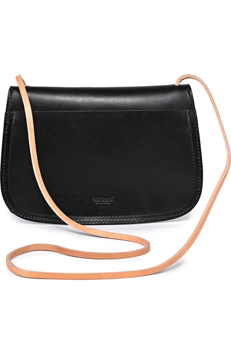 OLD TREND Ada Leather Crossbody Bag, Alternate, color, Black
