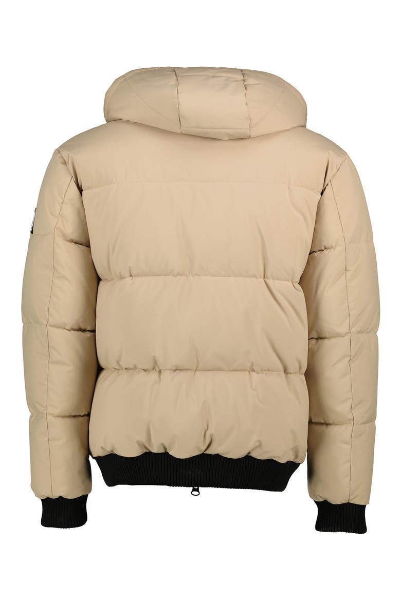 Gunnar Hooded Puffer Bomber Jacket, Alternate, color, SAND