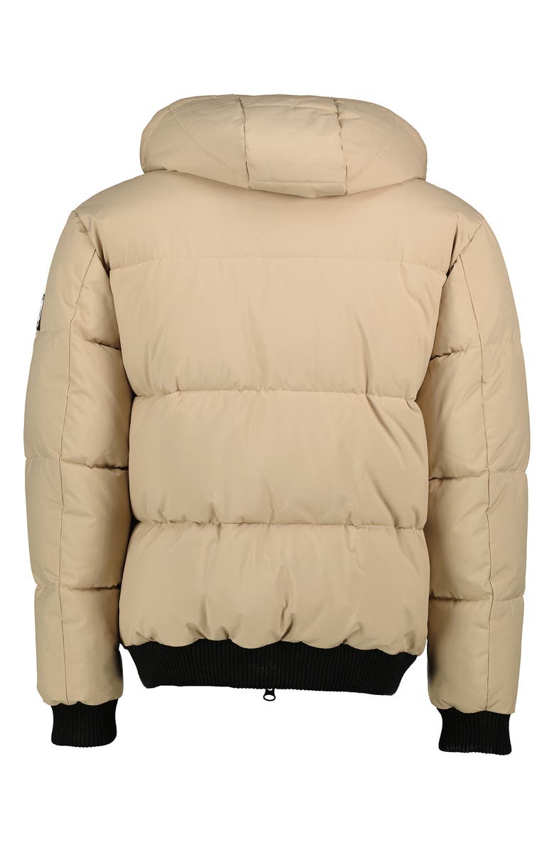 Noize Gunnar Hooded Puffer Bomber Jacket, Alternate, color, Sand