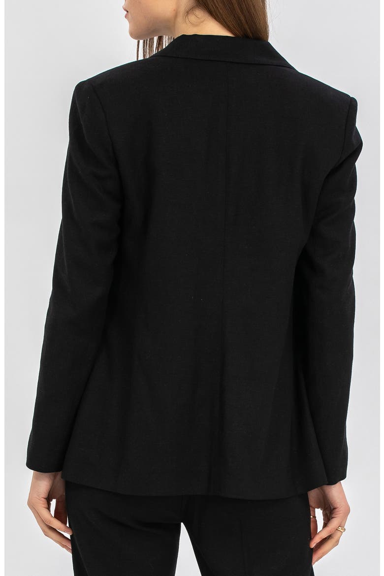 Eliana Two-Button Maternity Blazer, Alternate, color, BLACK