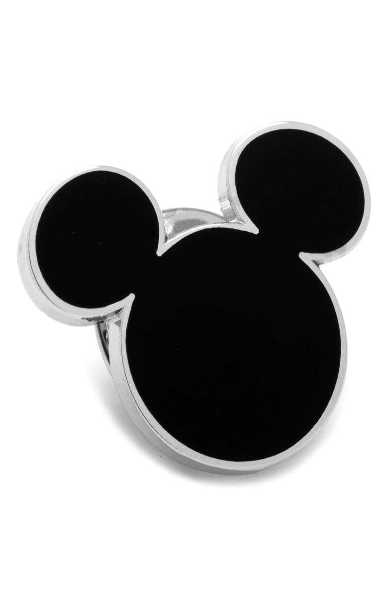 Cufflinks, Inc. x Disney Mickey & Friends Assorted 3-Pack Cotton Blend Dress Socks & Lapel Pin Gift Box Set, Alternate, color, Black