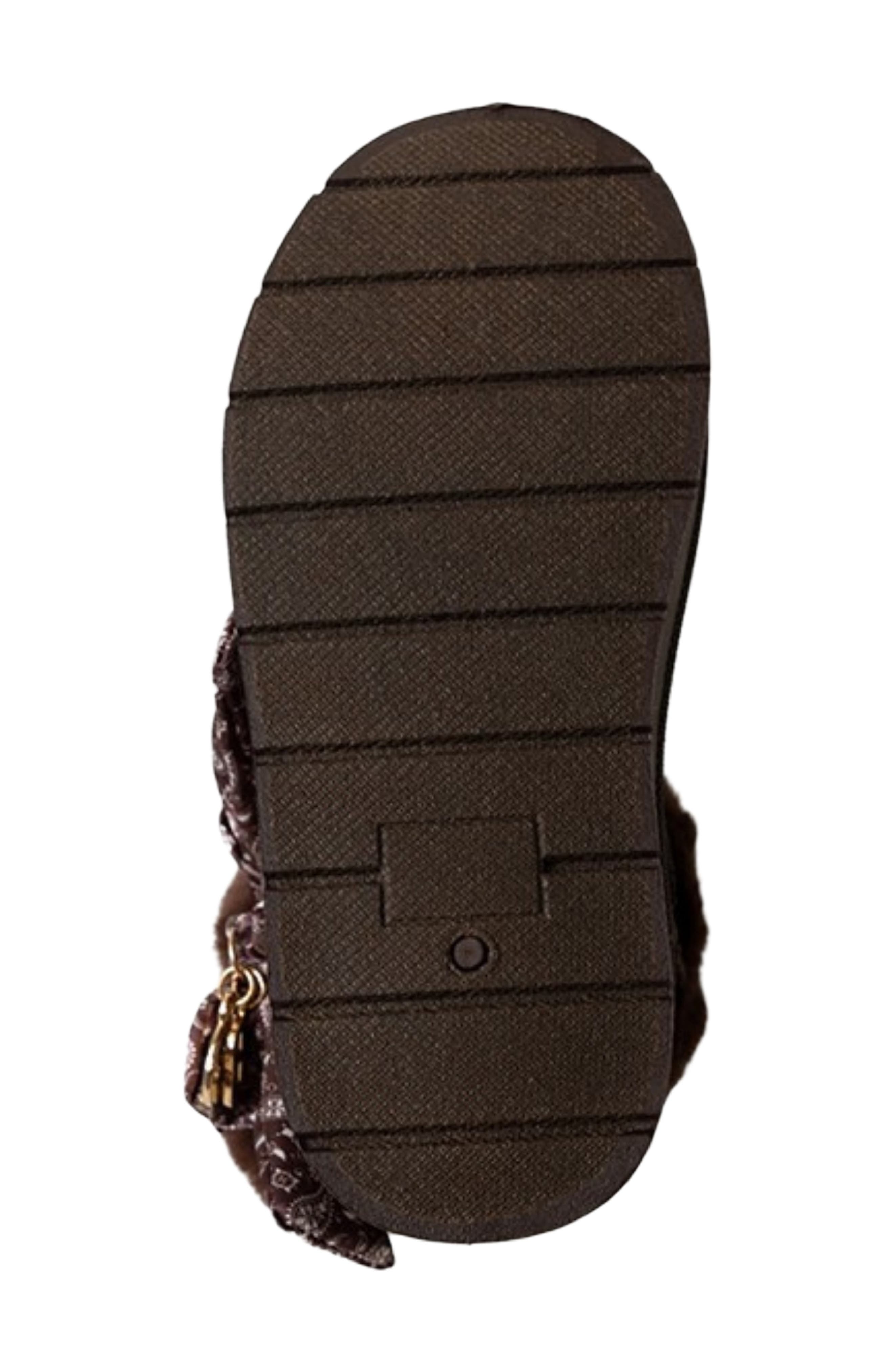 Kids' Cozy Faux Fur Bootie, Alternate, color, DARK BROWN