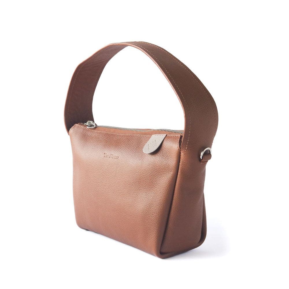 Maina Shoulder Leather Bag, Alternate, color, Tan