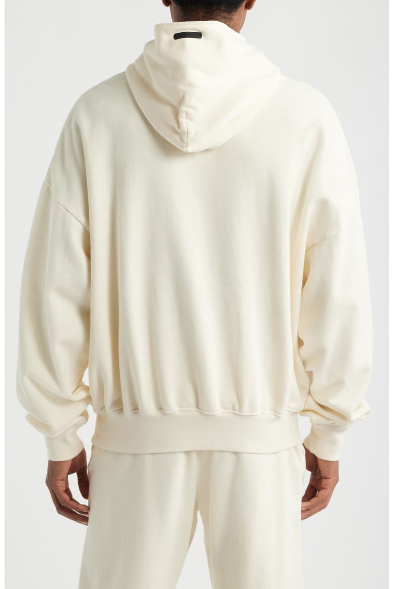 '90s Fit Fleece Logo Hoodie, Alternate, color, WASHED IVORY