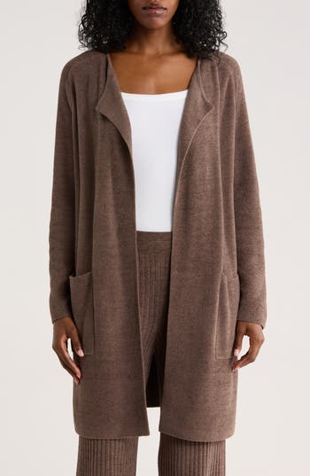 Barefoot Dreams ® Cozychic Ultra Lite® Open Front Cardigan In Brown