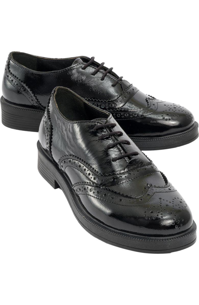 Forever & Always Shoes Avra Leather Oxford, Main, color, Black Patent Leather