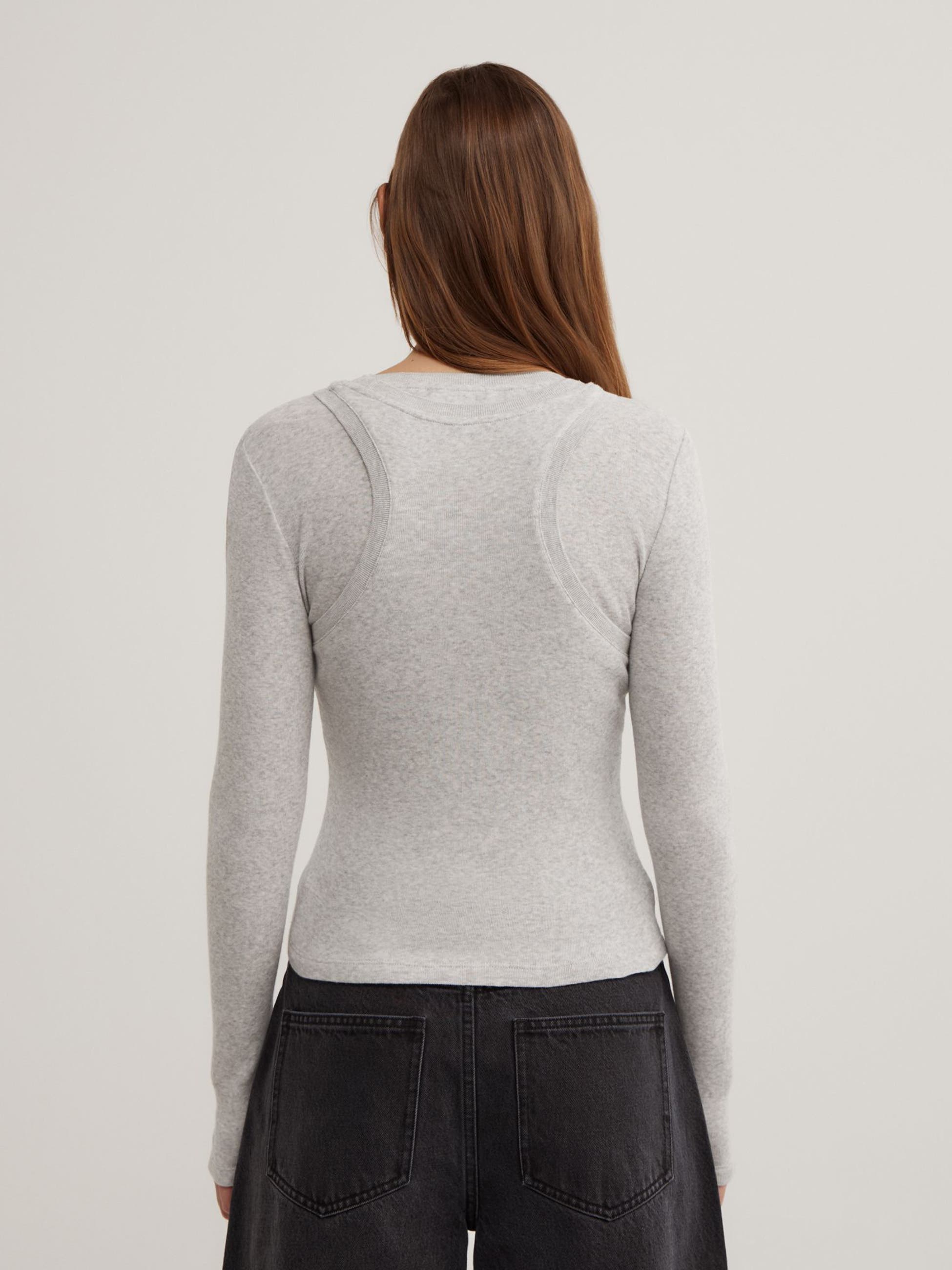 Witchery Long Sleeve Overlay Top (Women) | Nordstrom