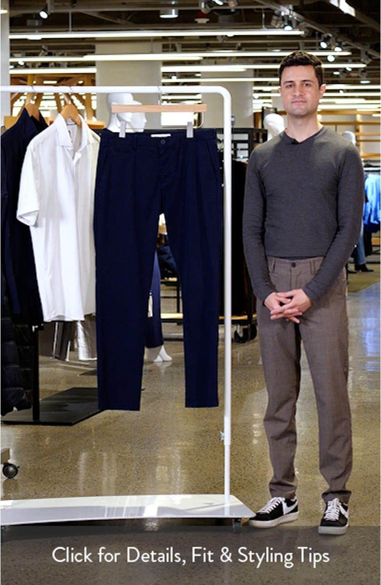 Slim Straight Stretch Cotton Twill Chinos, sales video thumbnail