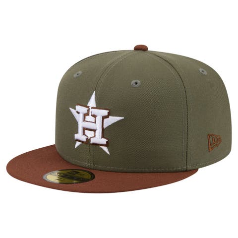 Men's New Era Olive/Brown Houston Astros Color Pack 59FIFTY Fitted Hat