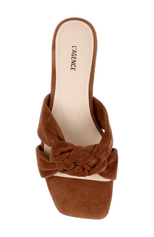 L Agence L'agence Lea Slide Sandal In Brown