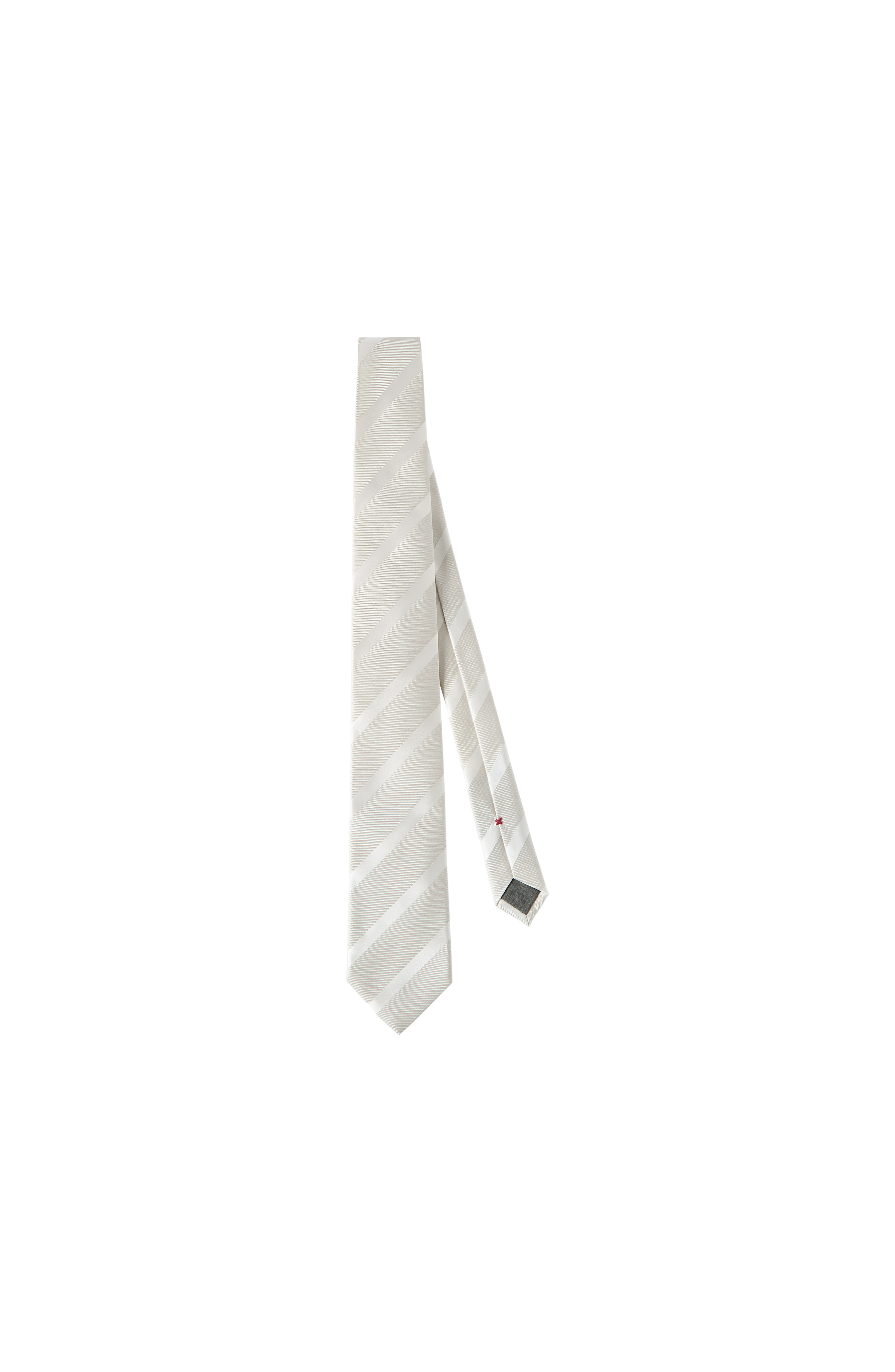 Brunello Cucinelli Silk diagonal tie with regimental stripe (Men ...
