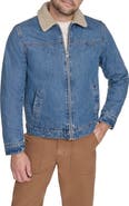 Levi's Western Denim Jacket with Removable Faux Shearling Collar