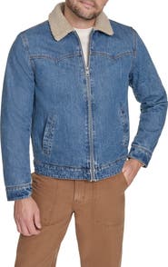 Levi's Western Denim Jacket with Removable Faux Shearling Collar