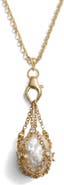 Awe Inspired Wishing Stone Pendant Necklace