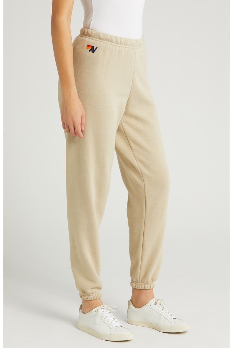 Stripe Sweatpants, Alternate, color, SANDTAN