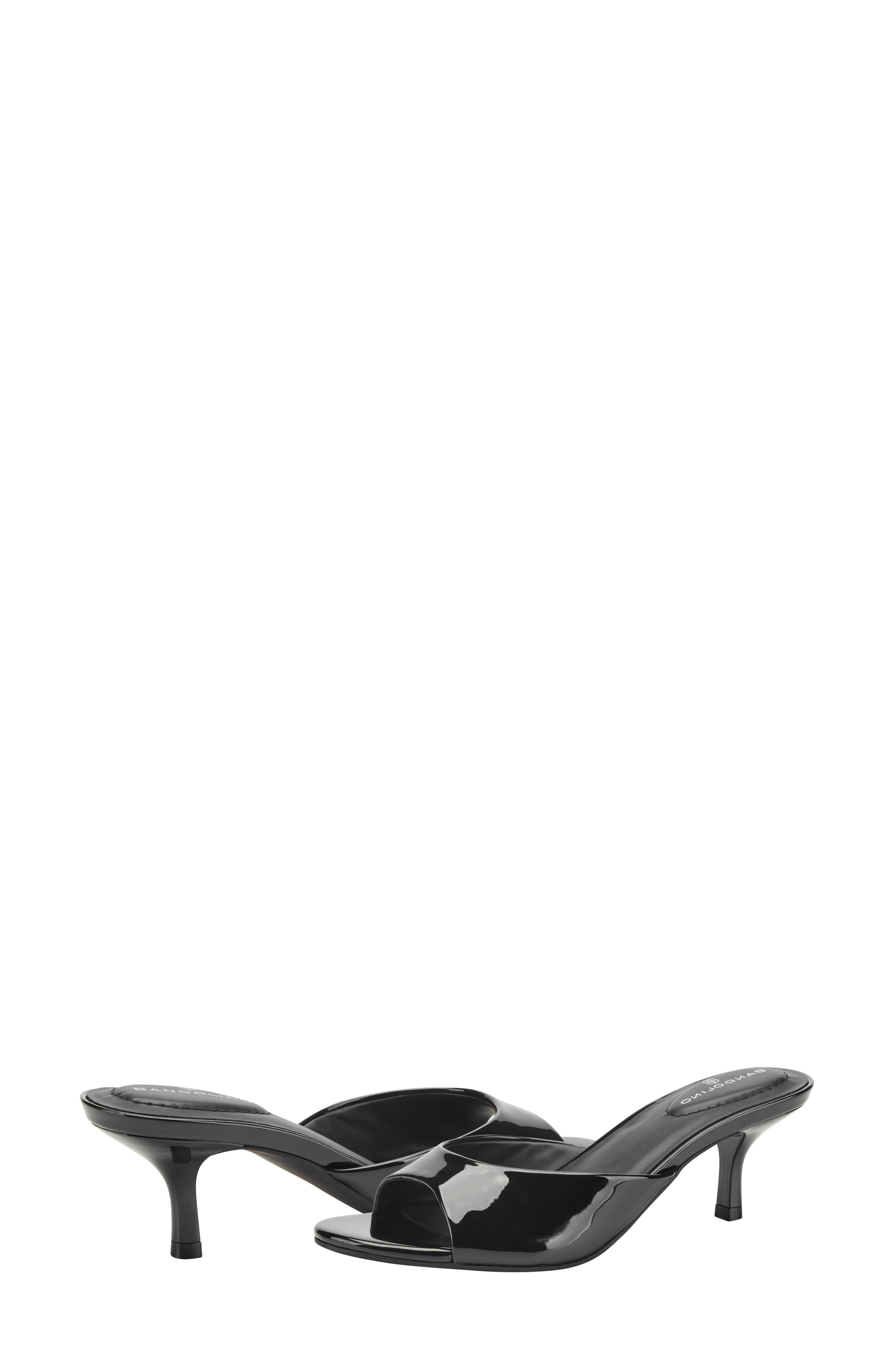 Bandolino Meegin Kitten Heel Slide Sandal, Alternate, color, Black