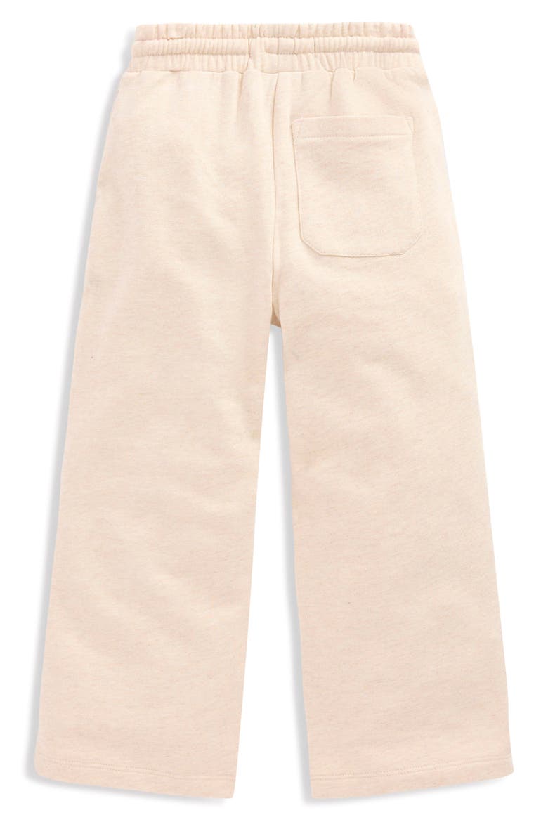 Kids' Appliqué Wide Leg Sweatpants, Alternate, color, IVORY RAINBOWS