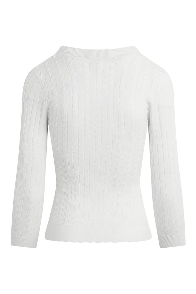 The Keepsake Cardigan, Alternate, color, WHITE