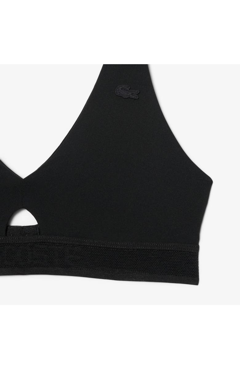 Lacoste Cutout Wireless Microfiber Bra, Alternate, color, Black