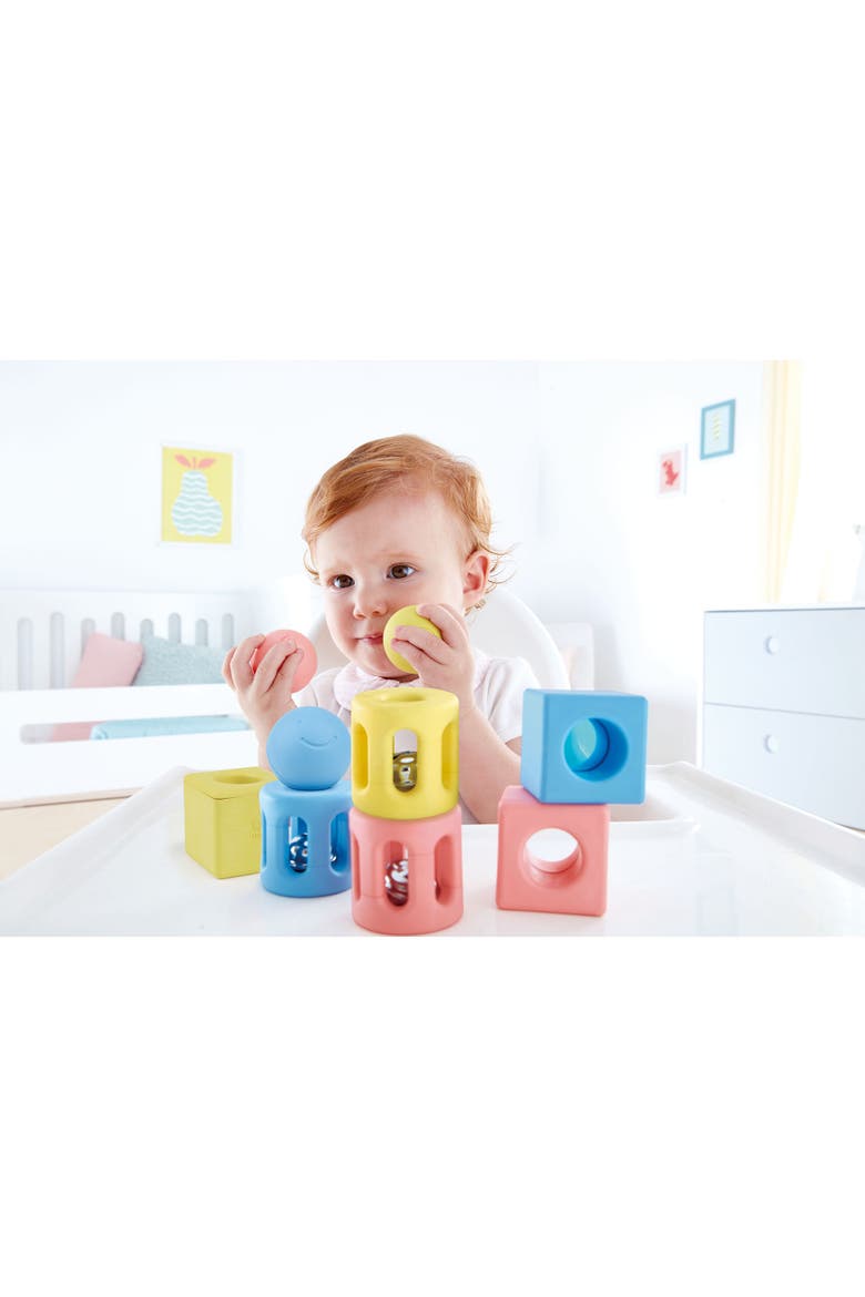 Geometric Rattle Trio 9 Piece Set, Alternate, color, Multicolored