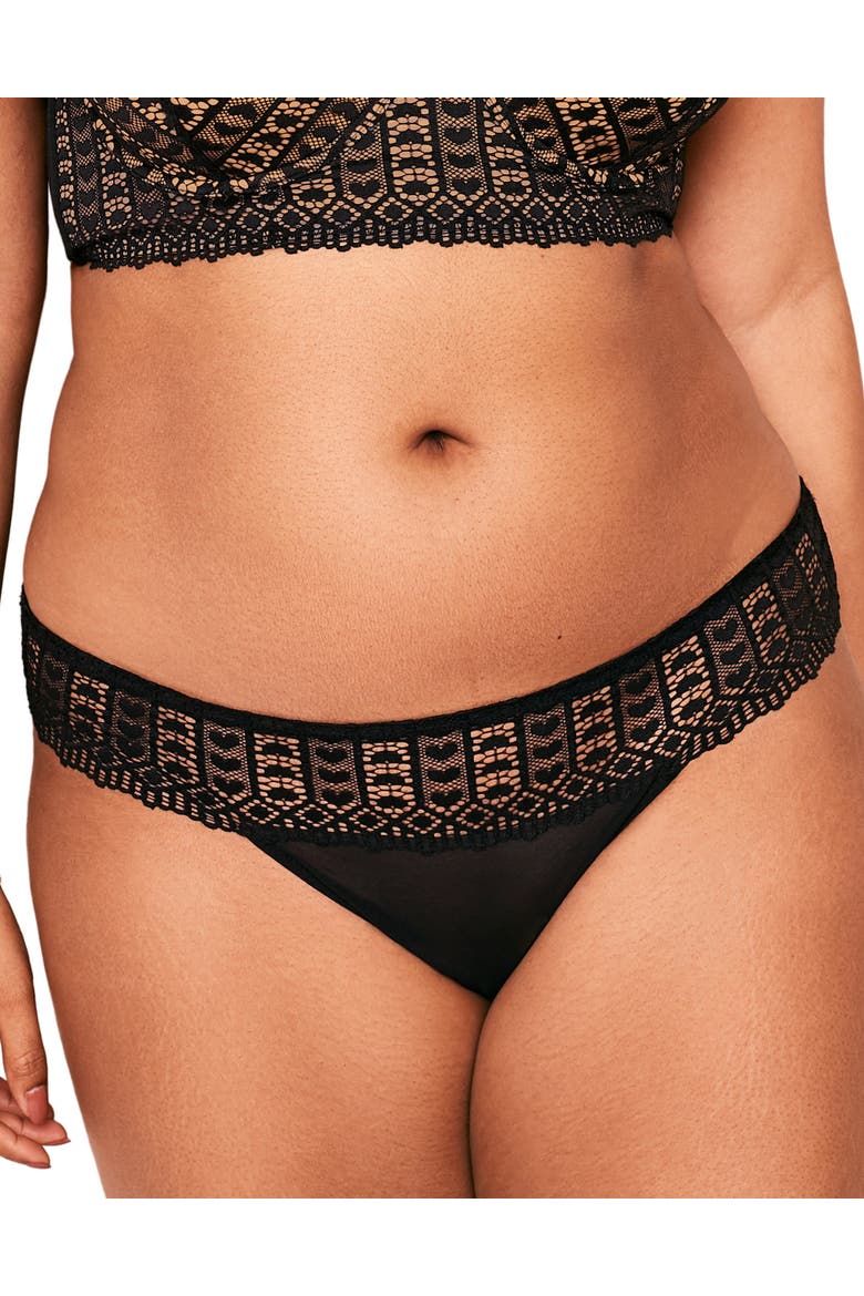 Nymphadora Bikini Panties, Main, color, Black
