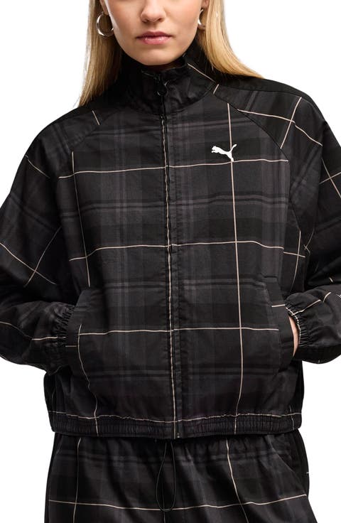 T7 Relaxed Tartan Woven Jacket