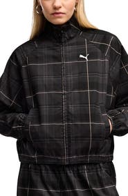 PUMA T7 Relaxed Tartan Woven Jacket