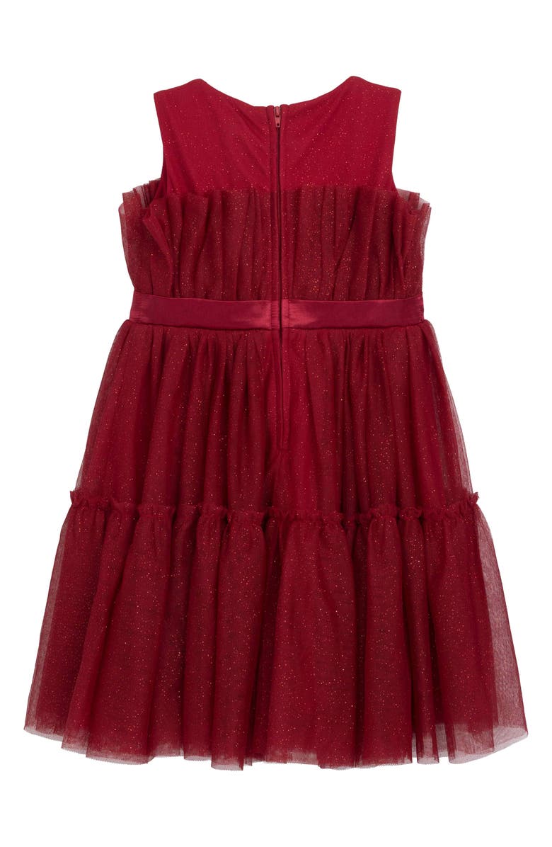 Speechless Kids' Red Glitter Cupcake Tulle Party Dress, Alternate, color, Red