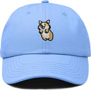 Dalix Leaping Corgi Embroidered Cap