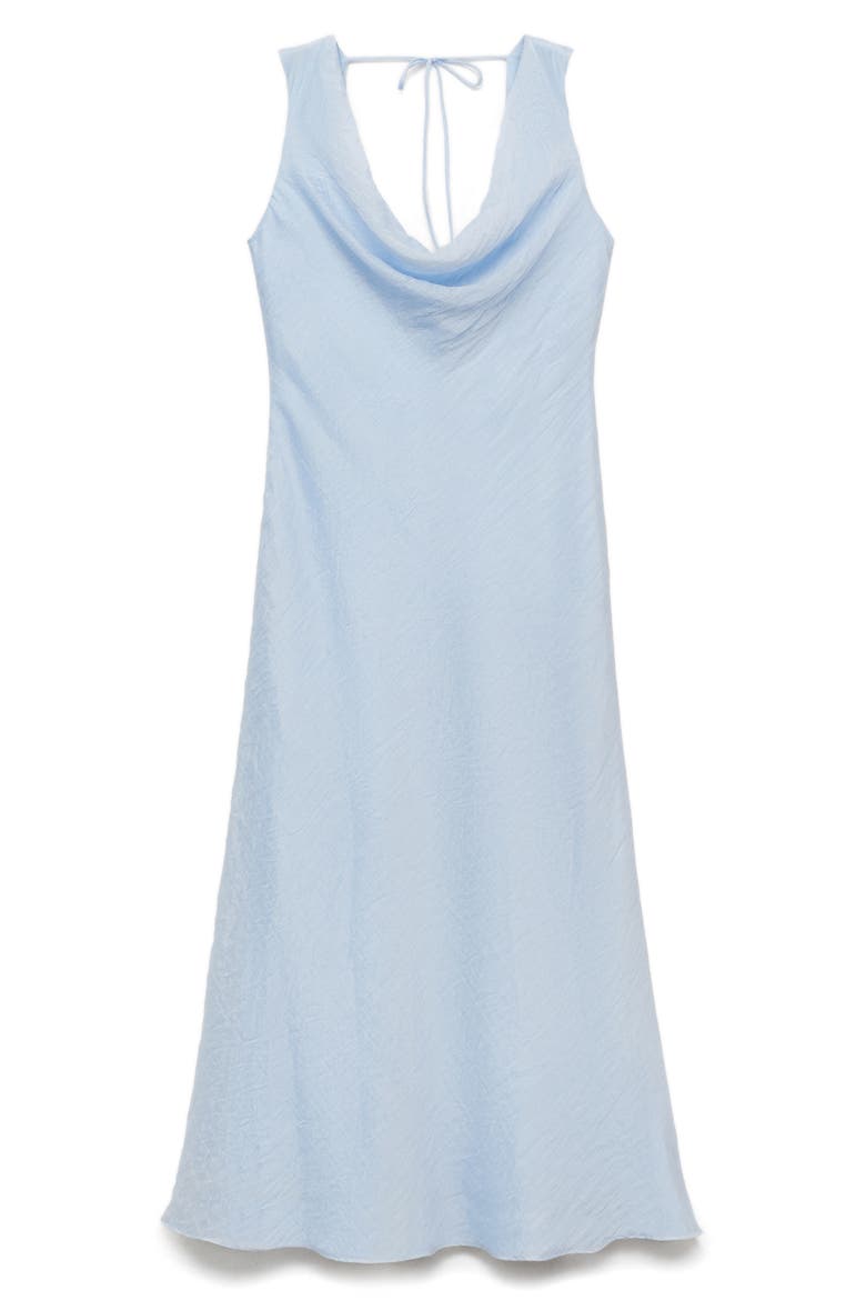 Cowl Neck Sleeveless Dress, Main, color, SKY BLUE
