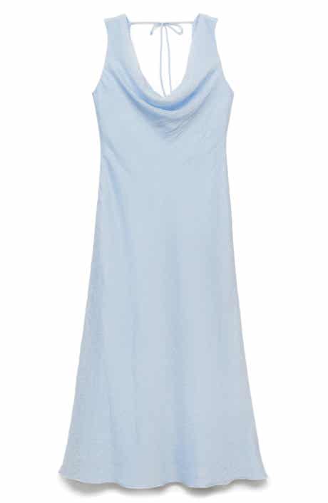 MANGO Cowl Neck Sleeveless Dress