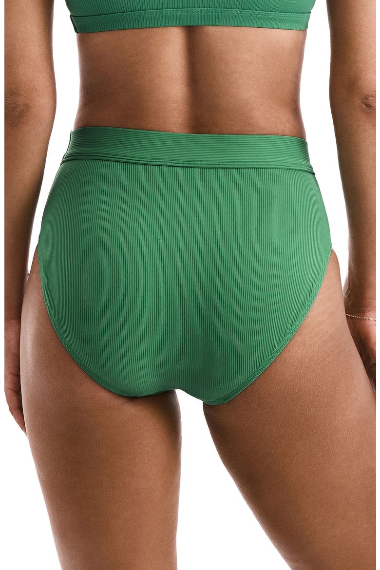 Brooke High Waist Bikini Bottoms, Alternate, color, SAGE