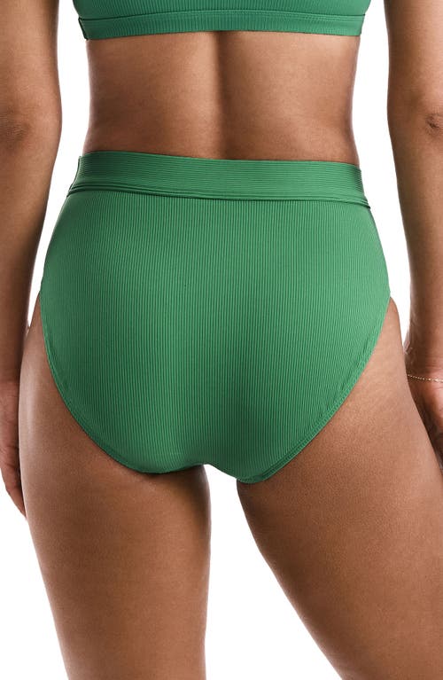 Mimi Flamingo Brooke High Waist Bikini Bottoms In Green