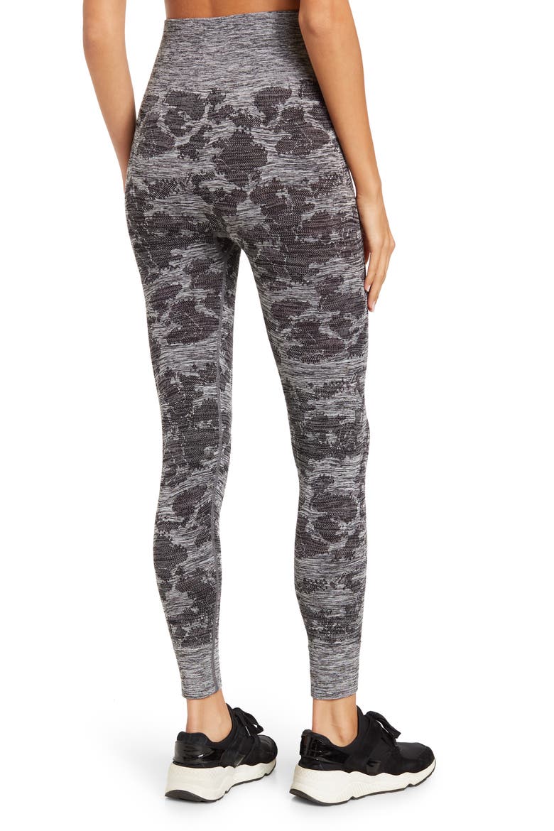 High Waist Cosmos Seamless 7/8 Leggings, Alternate, color, BLACK