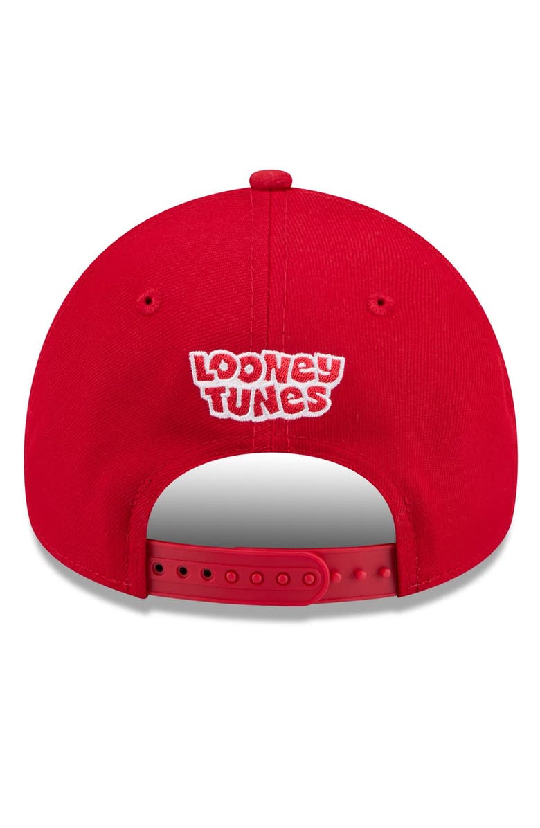 New Era Youth New Era Red Cincinnati Reds Looney Tunes A-Frame 9FORTY Adjustable Hat, Alternate, color, Red