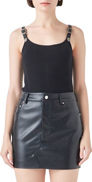 Grey Lab Western Buckle Strap Tank