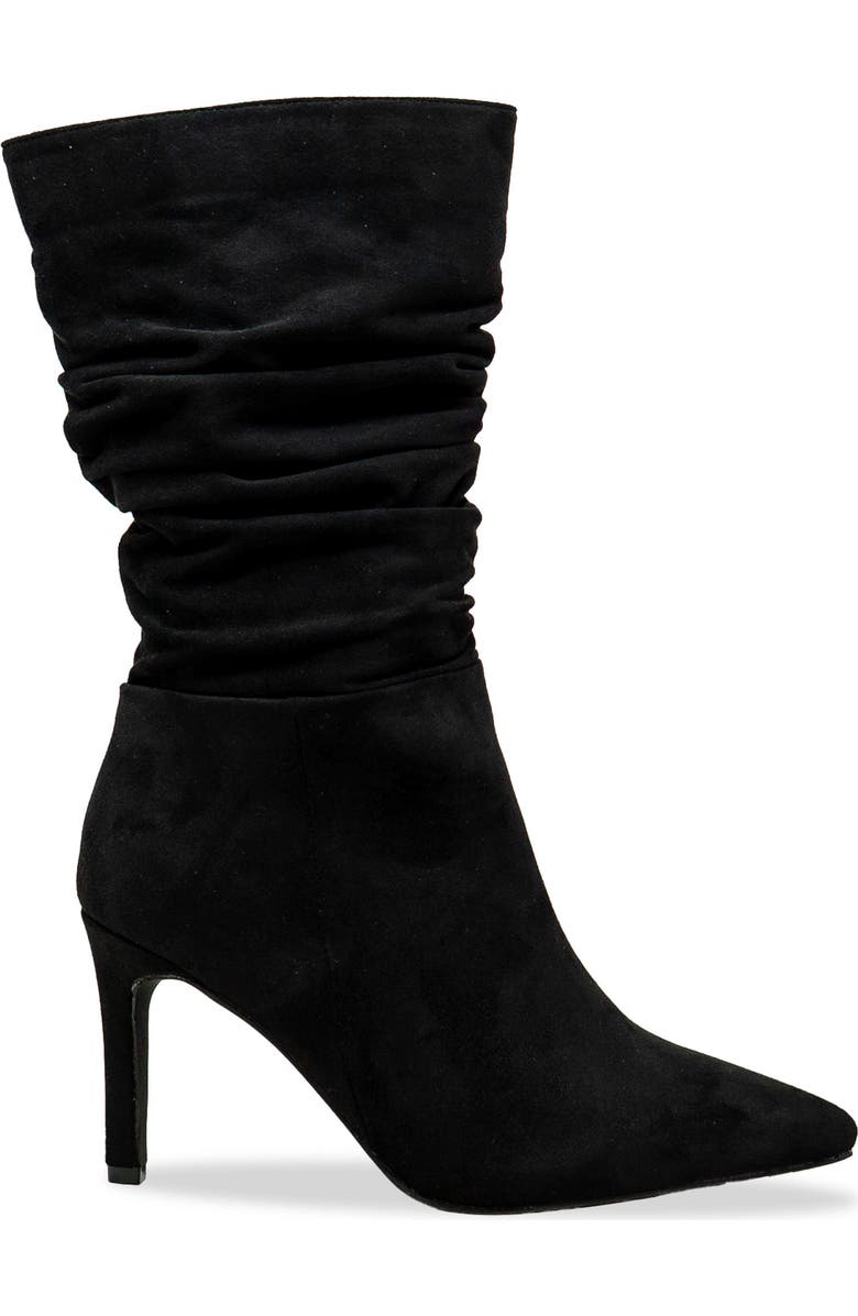 CHASE AND CHLOE Slouch Pointed Toe Bootie, Alternate, color, Black