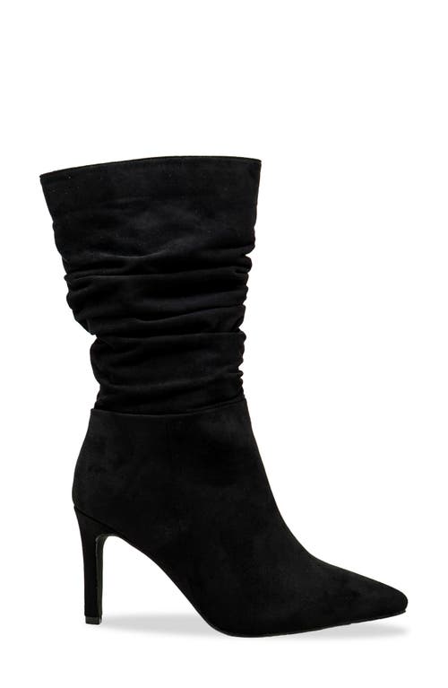 Chase & Chloe Chase And Chloe Slouch Pointed Toe Bootie In Black