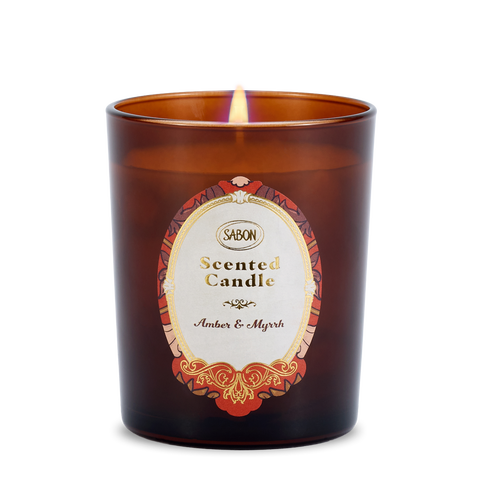 Candle Glass Amber & Myrrh