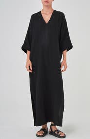ocean+main Gauze Arc Seam Caftan