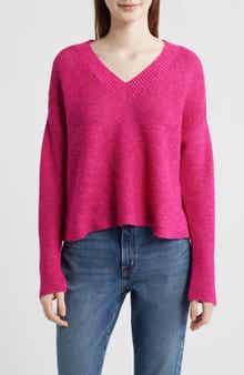 Organic Linen & Organic Cotton V-Neck Sweater